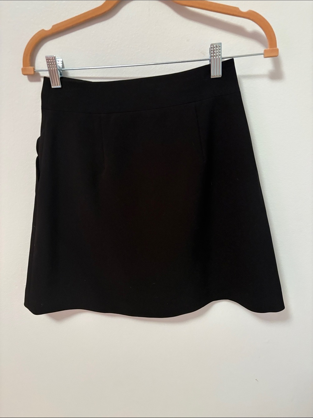 Kate Spade Black Mini Skirt with sparkly Diamond Style Buttons - Picture 3 of 5